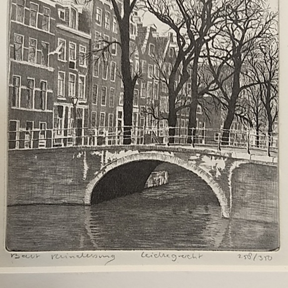 Stillife Canal Winter Old Europe Scene !Host Pick! - Picture 2 of 3